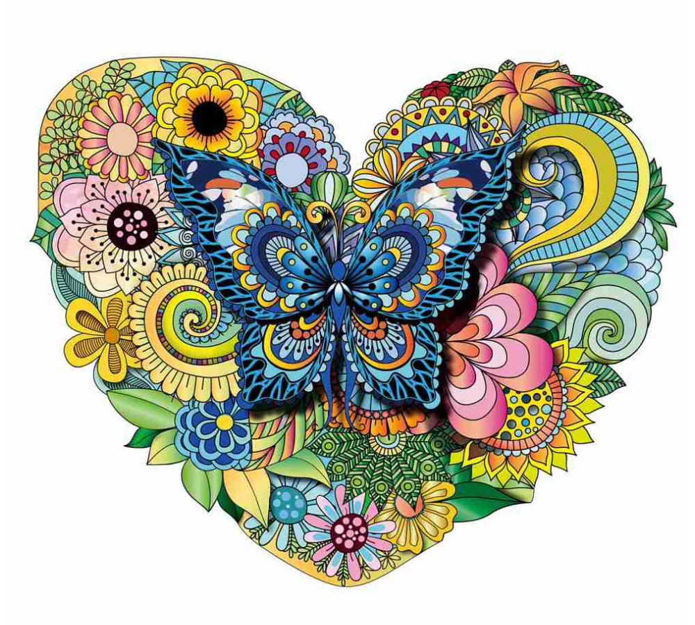 Mandala Puzzles - The Butterfly - Image 2