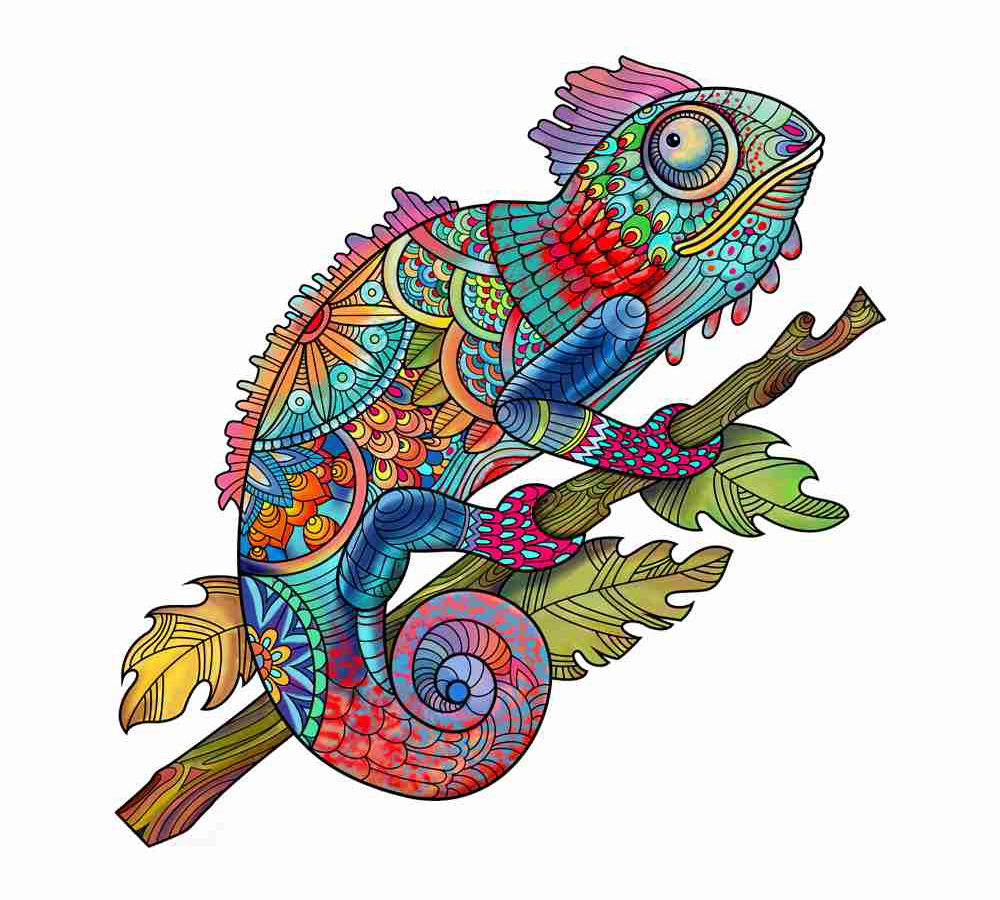 Mandala Puzzles - Chameleon - Image 2