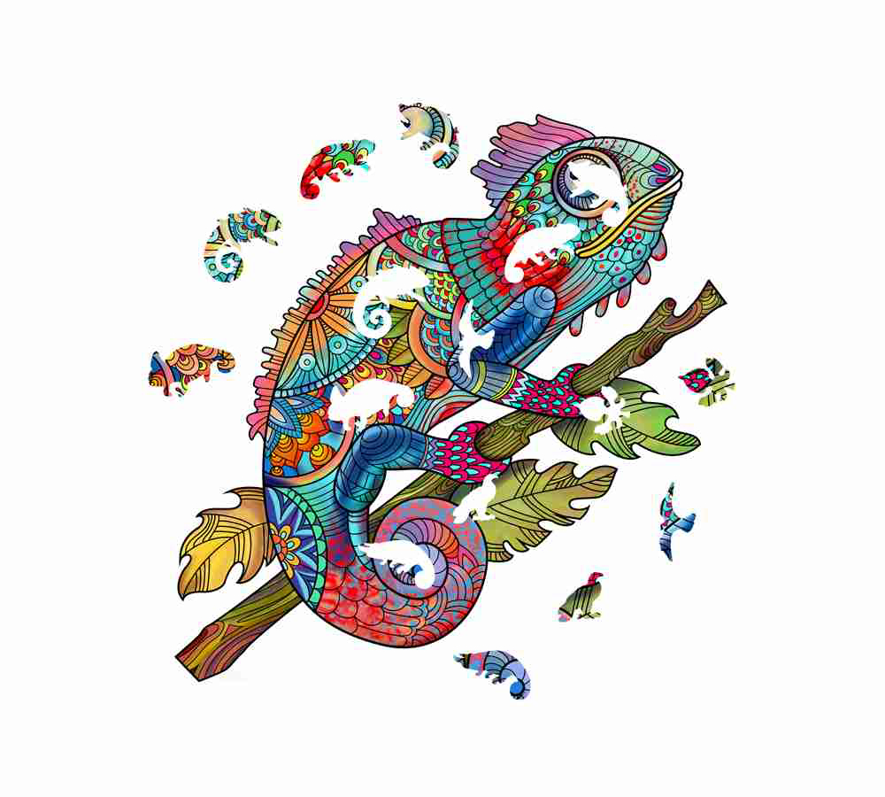 Mandala Puzzles - Chameleon