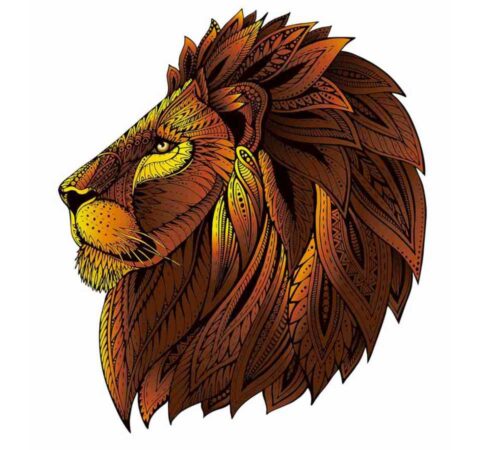 Mandala Puzzles - The Lion