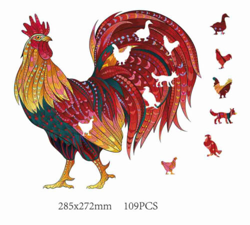 Mandala Puzzles - The Rooster